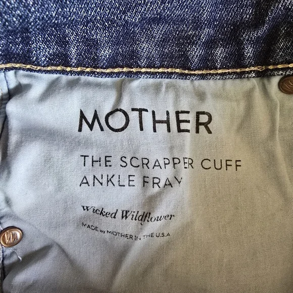 MOTHER Blue Cropped Jeans - Picture 14 of 16